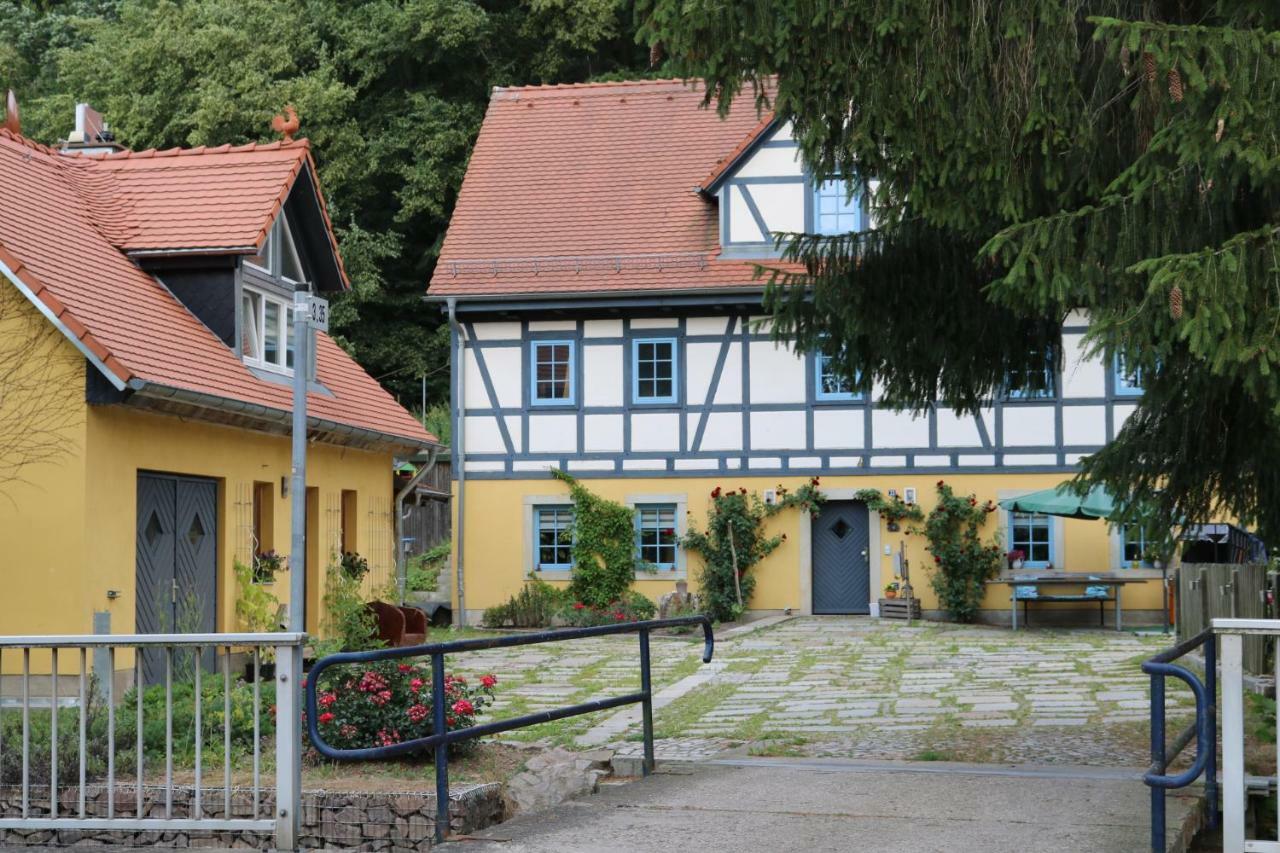 "Ferienwohnung Am Tharandter Wald" Grund エクステリア 写真